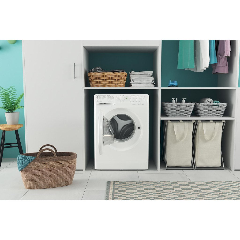 Indesit  Freestanding front loading washing machine: 9,0kg - MTWC 91495 W UK N