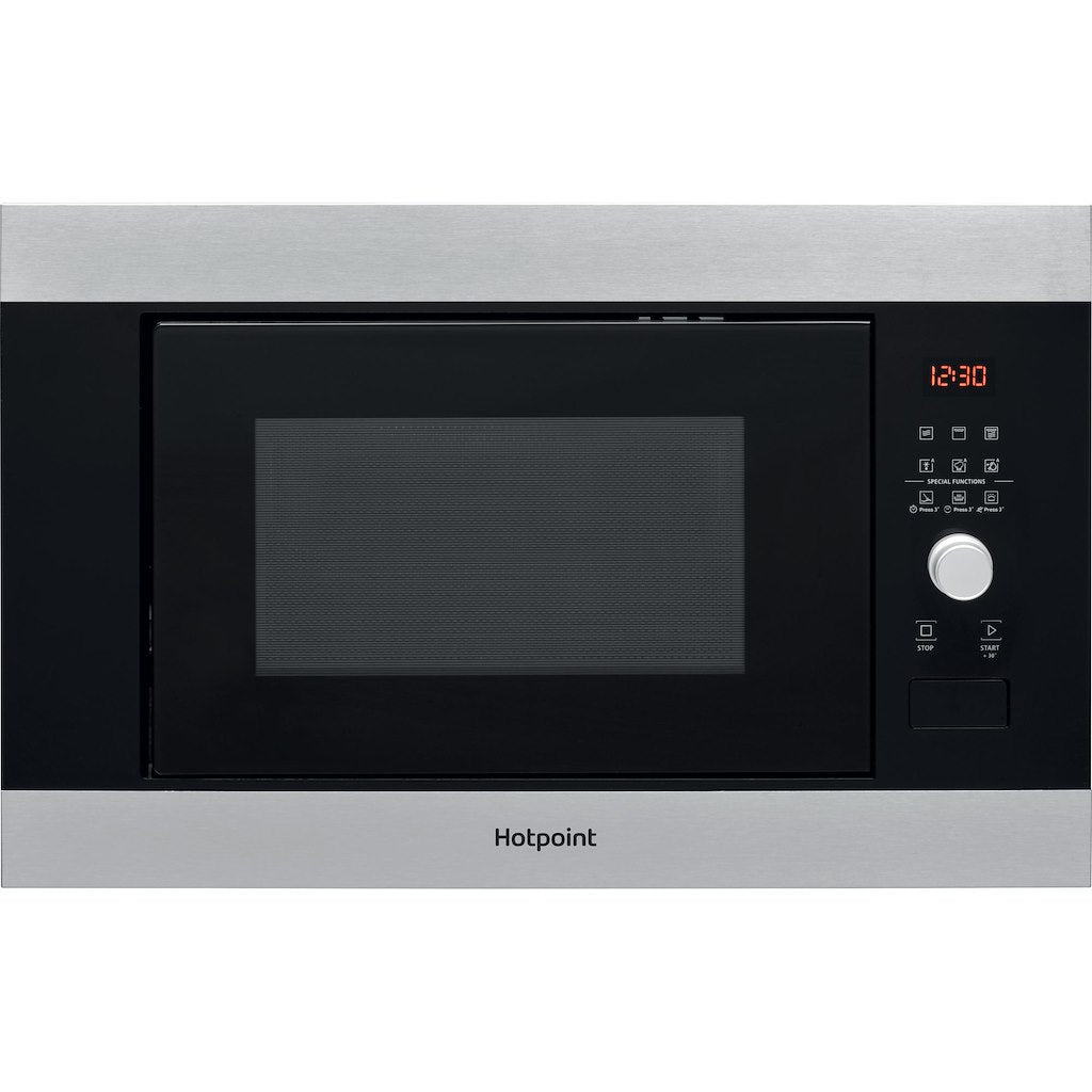 Hotpoint MF25G IX H Built In Microwave with Grill - Stainless Steel