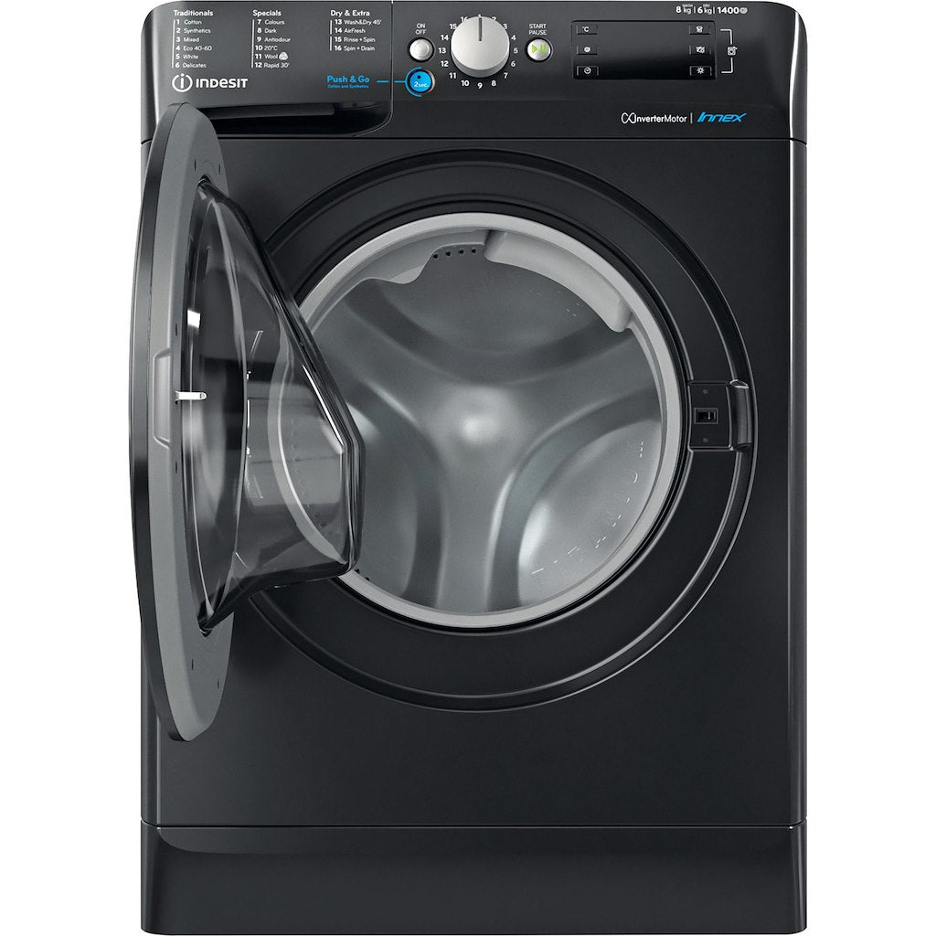 Freestanding washer dryer: 8,0kg - BDE 86436X B UK N