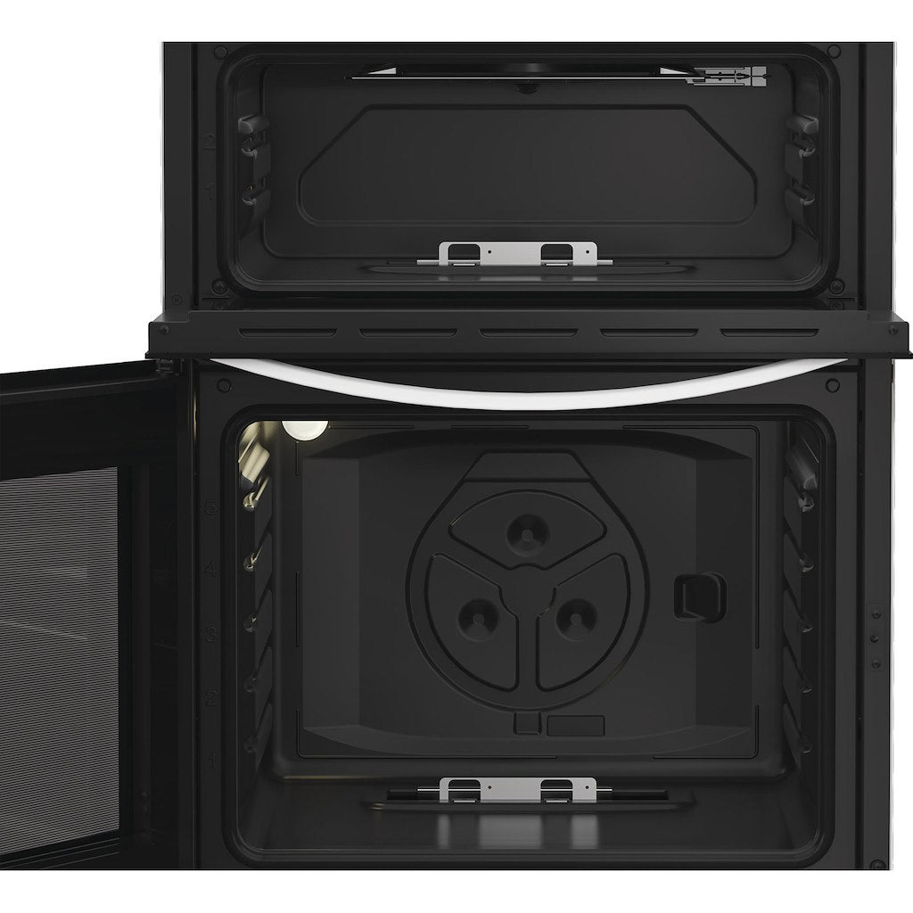Indesit IDG6GW 60cm Gas Double Cooker - White