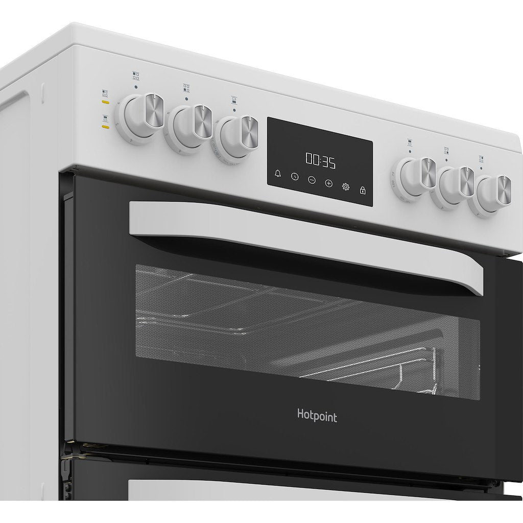 Hotpoint electric freestanding double cooker: 60cm