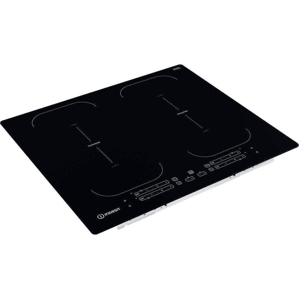 60CM Push&Go Induction Hob - Black - 9 Power Levels - Touch Control With 9 Power Levels and 2 X Dual Zone