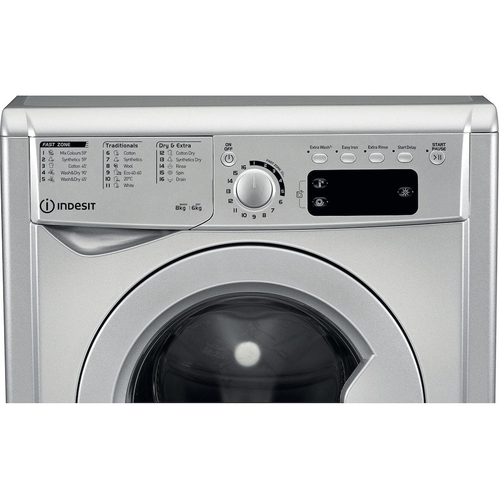 Indesit EWDE 861483 S UK 8/6kg Washer Dryer - Silver