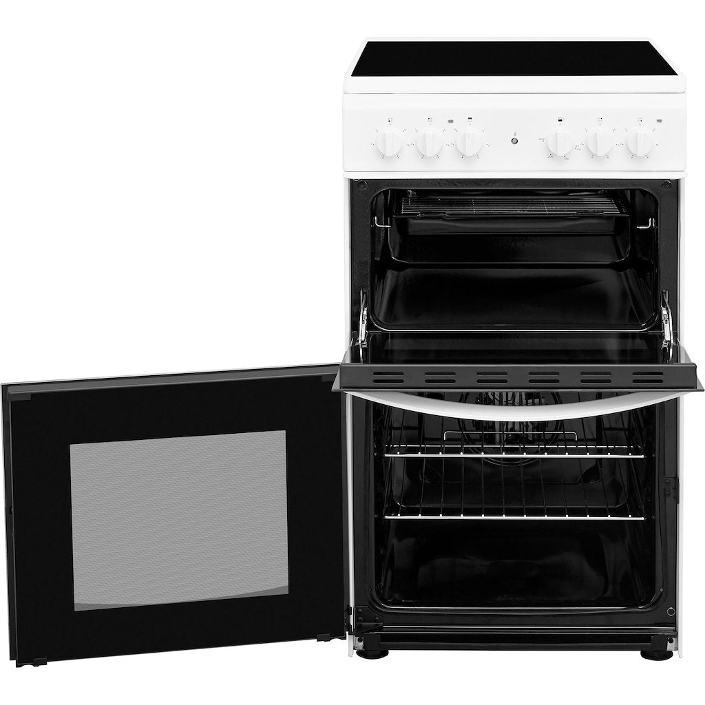 Electric Twin Cooker - Fan Oven - White With Click&Clean and Fast Preheat