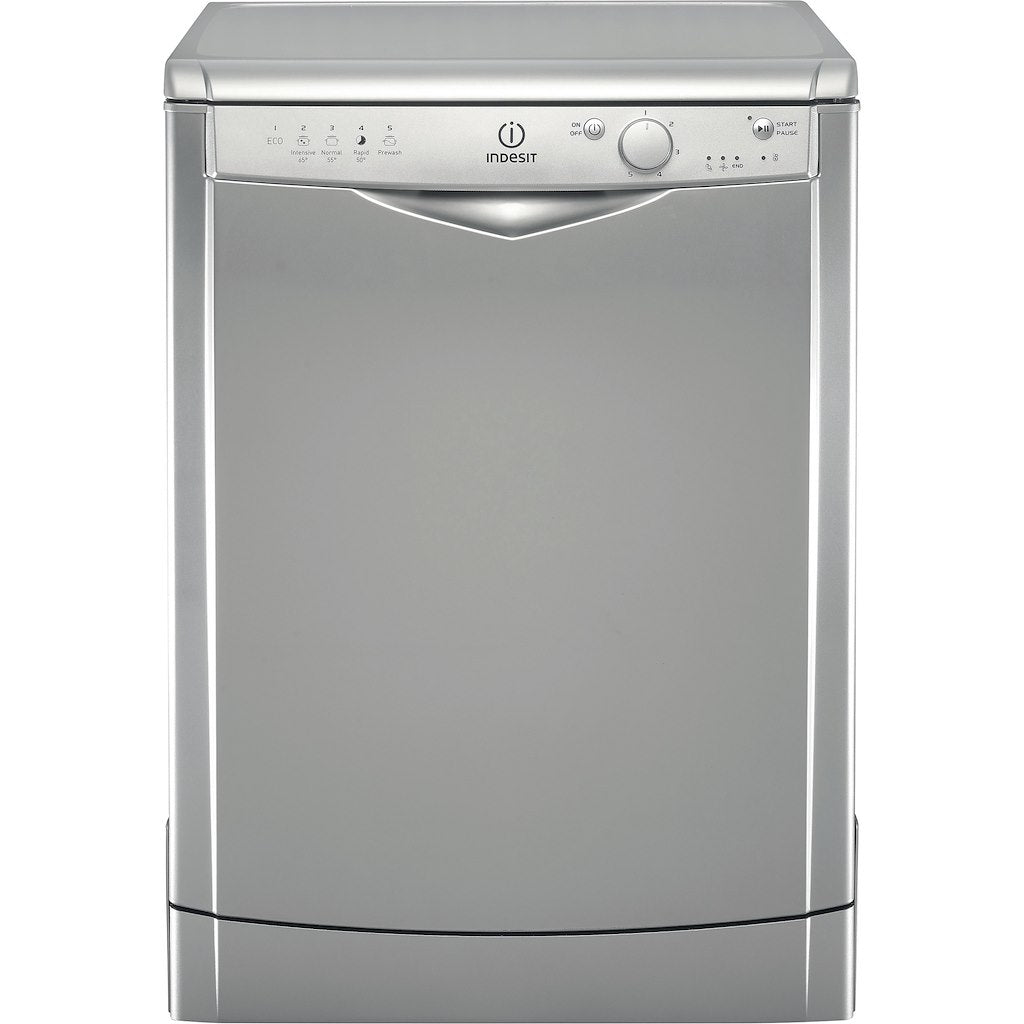 Dishwasher: full size, silver colour