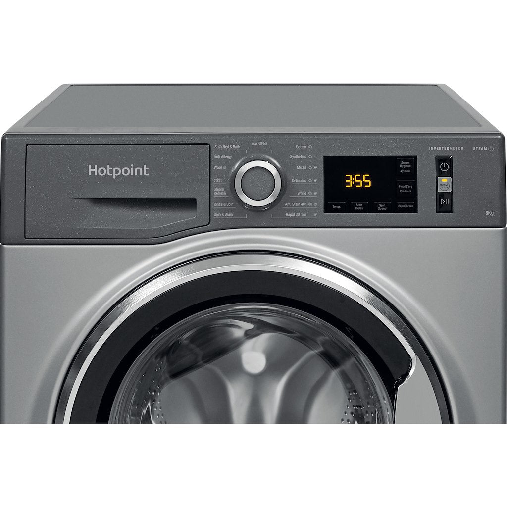 Hotpoint ActiveCare NM11 845 GC A UK N Washing Machine - Graphite