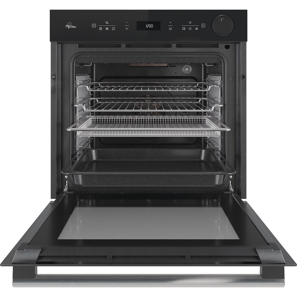 Hotpoint Class 4 Multiflow Air Fry Electric Single Oven with Steam - Black - Catalytic - A+ Rated - SI4S 854 C BL