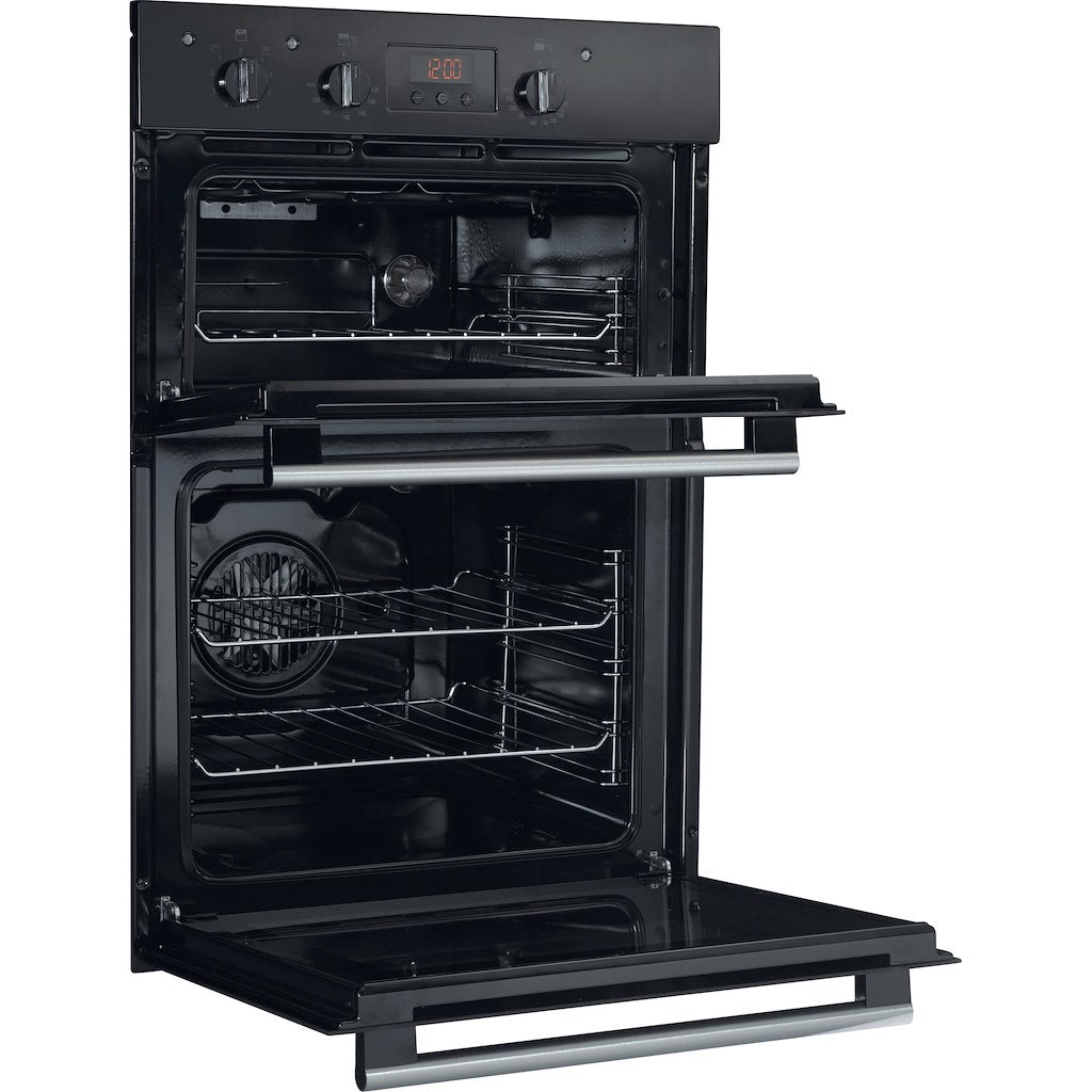 Hotpoint Class 2 Built-in Electric Fan Double Oven - Black - A Rated - DD2 540 BL