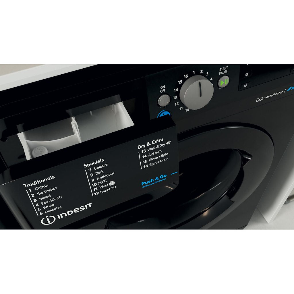 Freestanding washer dryer: 8,0kg - BDE 86436X B UK N