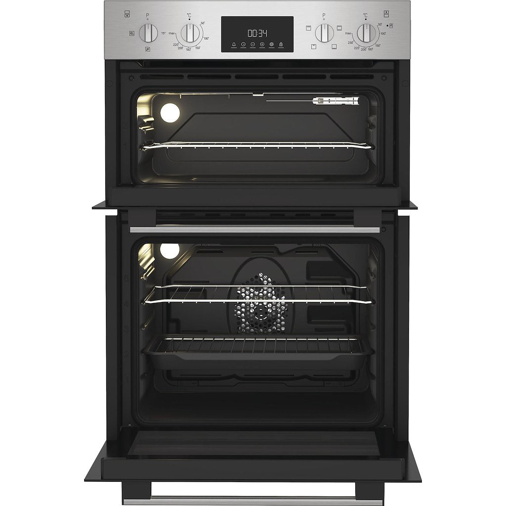 Indesit DII 10D IX Built In Electric Fan Double Oven - Stainless Steel
