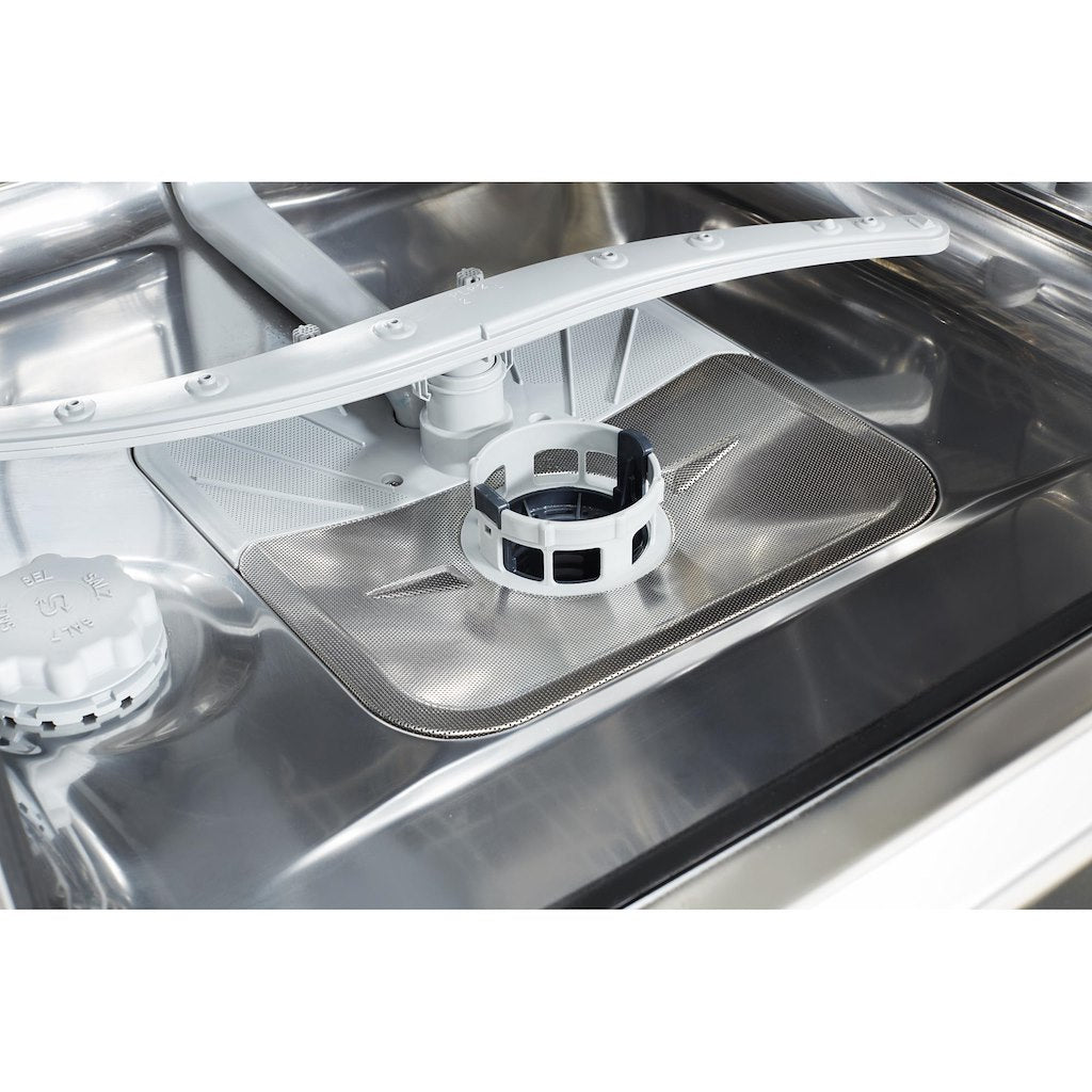 Dishwasher: full size, silver colour