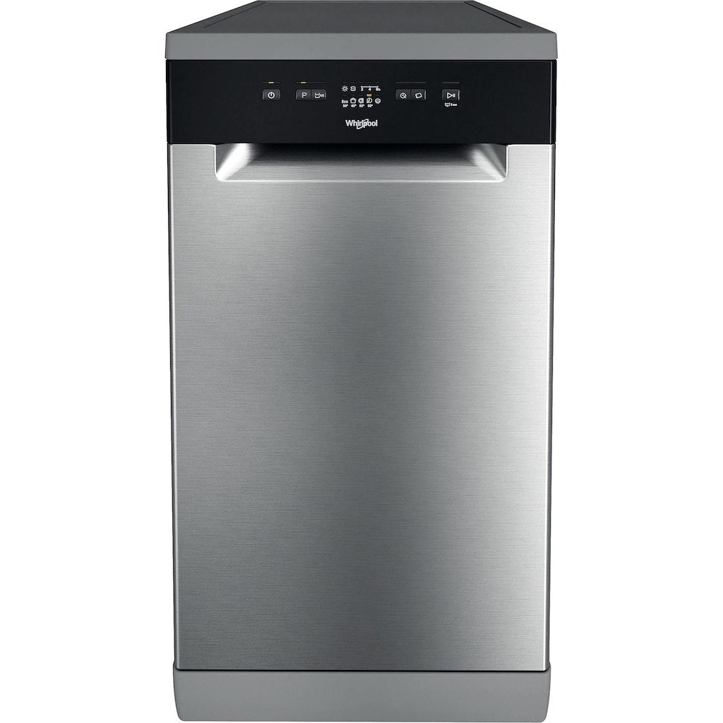 Whirlpool WSFE 2B19 X UK N SupremeClean Slimline Dishwasher A+++ 10 Place - Stainless Steel