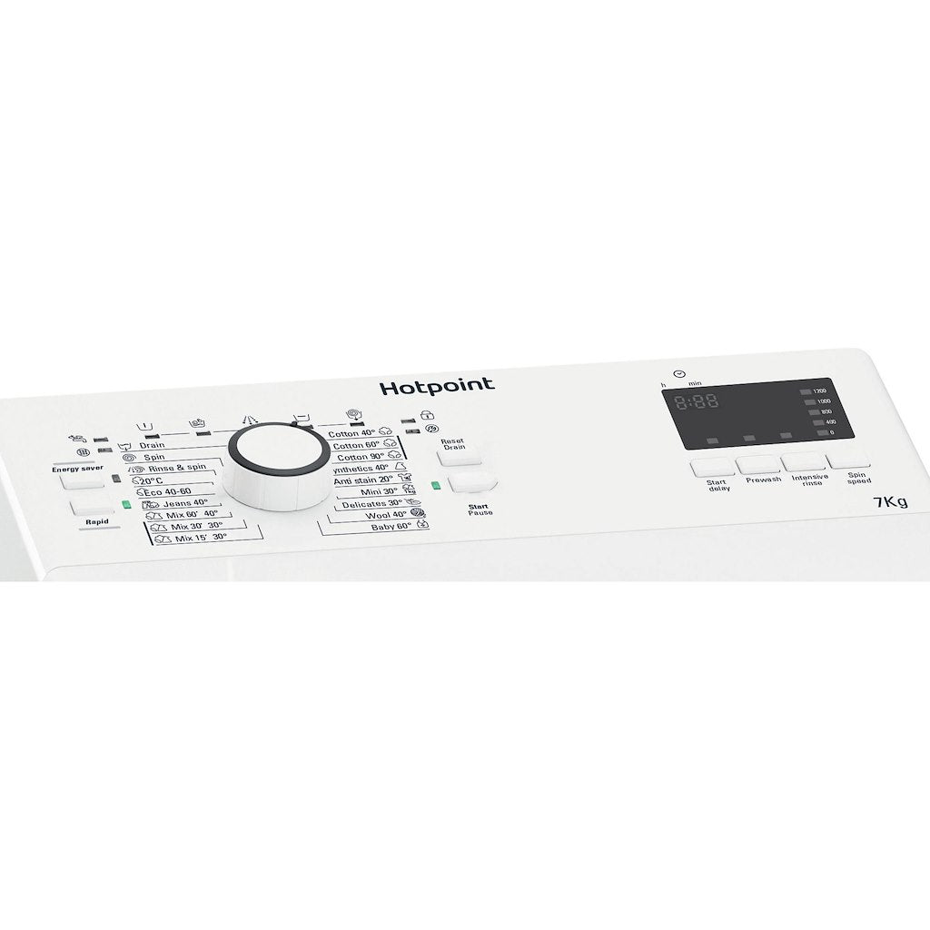 Hotpoint AntiStain Washing Machine - White - 7kg - 1200 RPM - E Rated - WMTF 722U UK N