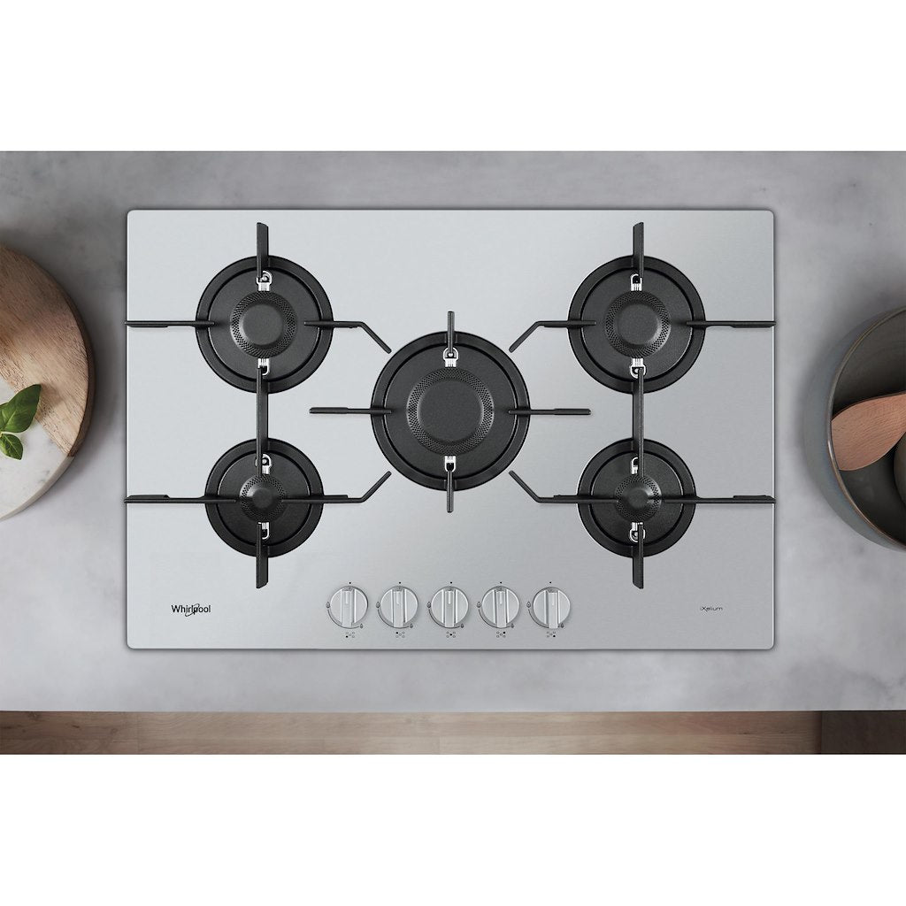 Whirlpool PMW75D2/IXL Gas 75CM Hob - Inox