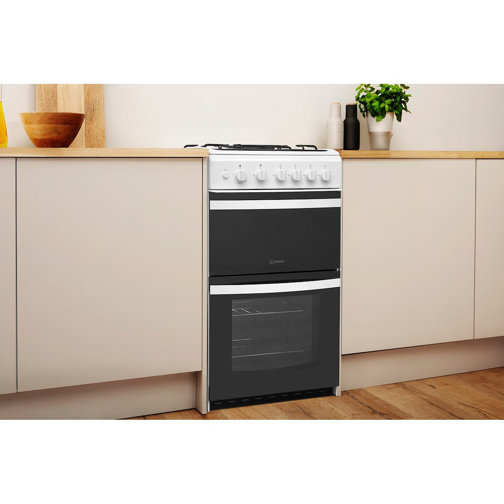 Gas freestanding double cooker: 50cm - ID5G00KCW/UK