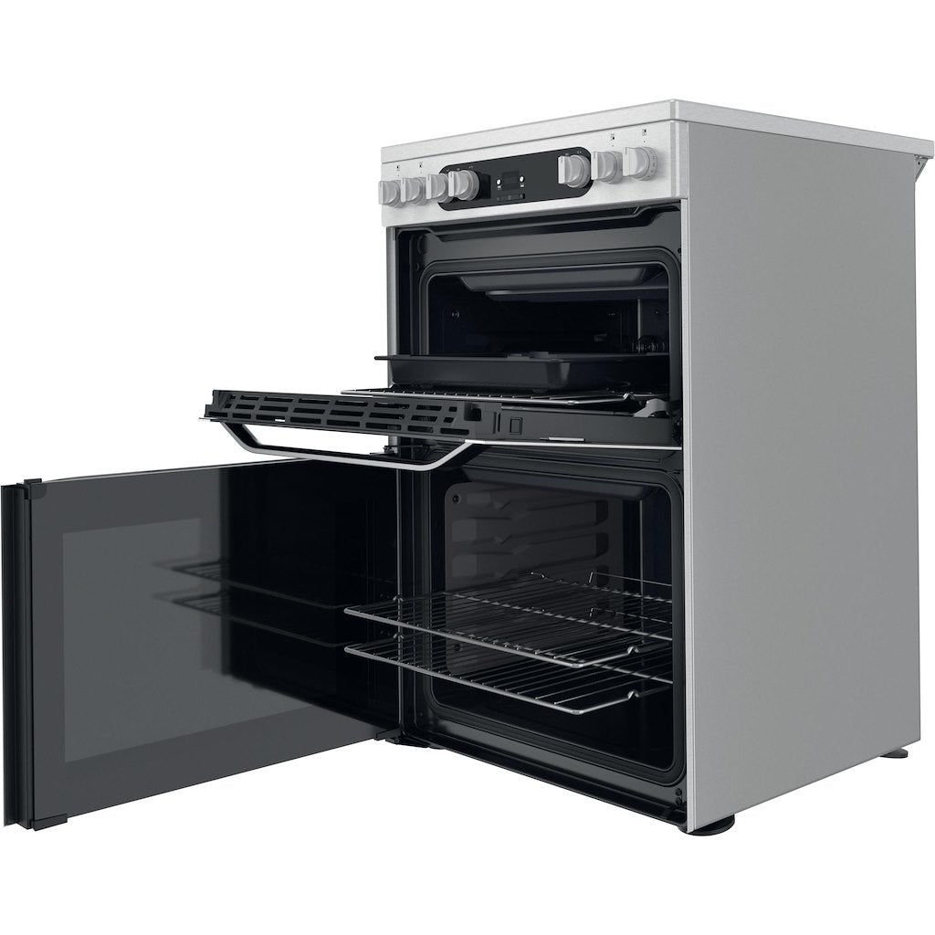 Electric Double Oven Cooker - Fan Oven - Stainless Steel With Precision Temperature Control and Solar Plus Grill