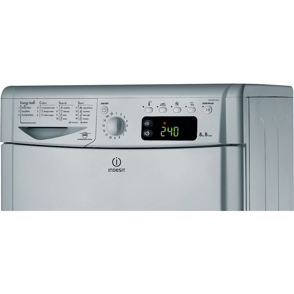 Condenser tumble dryer: freestanding, 8,0kg - IDCE 8450 BS H (UK)