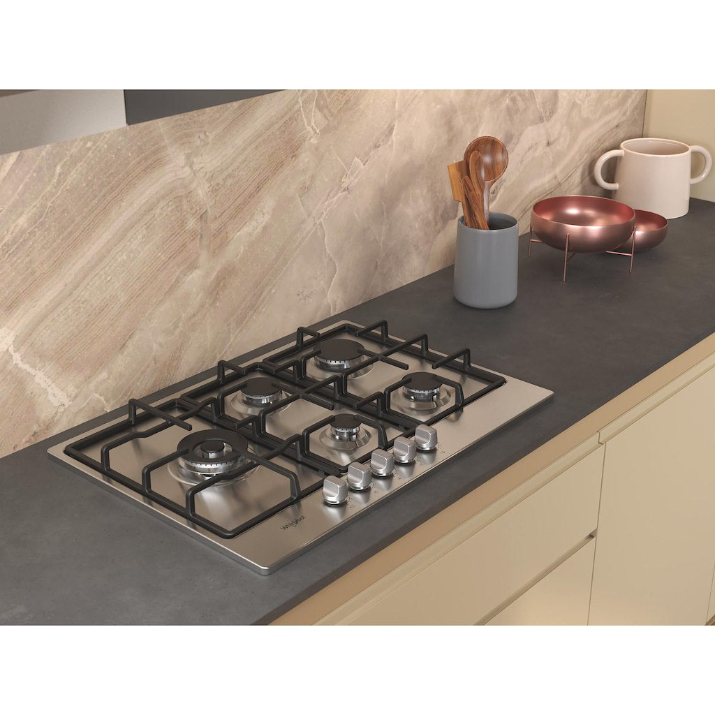 Whirlpool Gas Hob: 5 gas burners - TGML 761 IX R