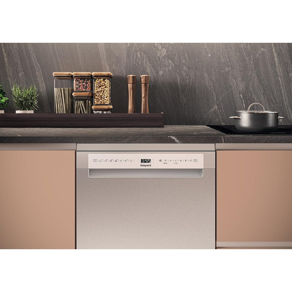 Hotpoint Full Size Freestanding Dishwasher - Stainless Steel - 15 Place Settings- B Rated - H7F HS51 X UK