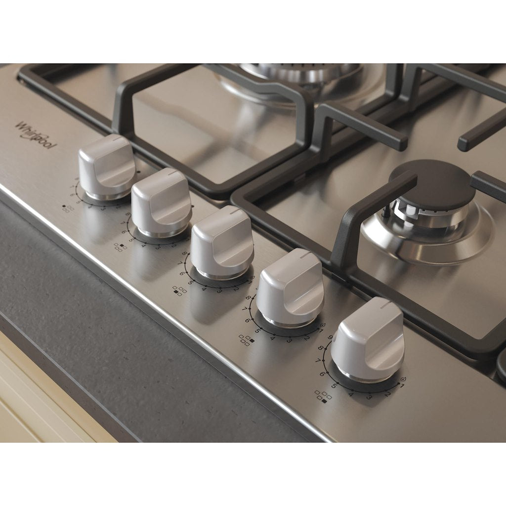 Whirlpool Gas Hob: 5 gas burners - TGML 761 IX R