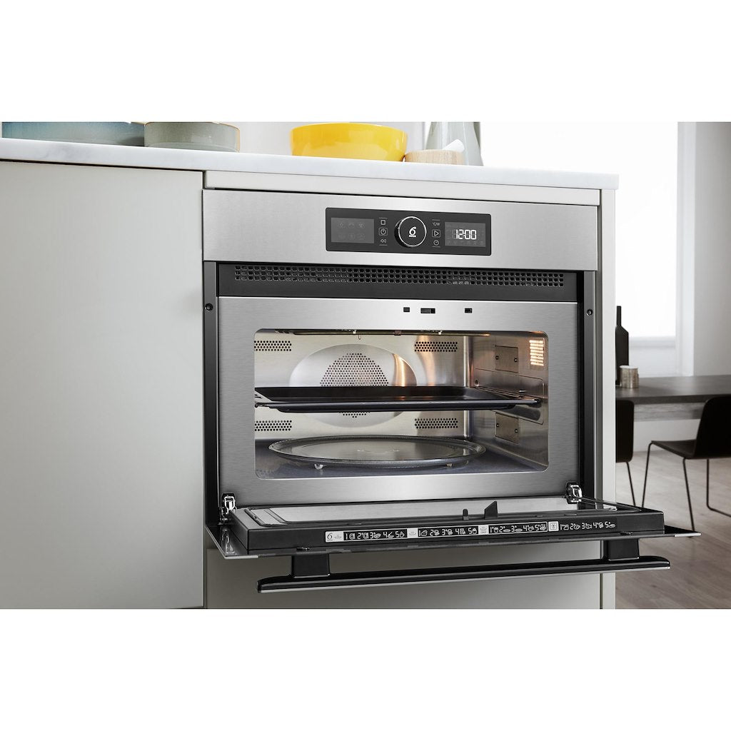 Absolute 900W (MW) Combi 455mm H - Stainless Steel -  With 3D Wave Technology and Dual Crisp