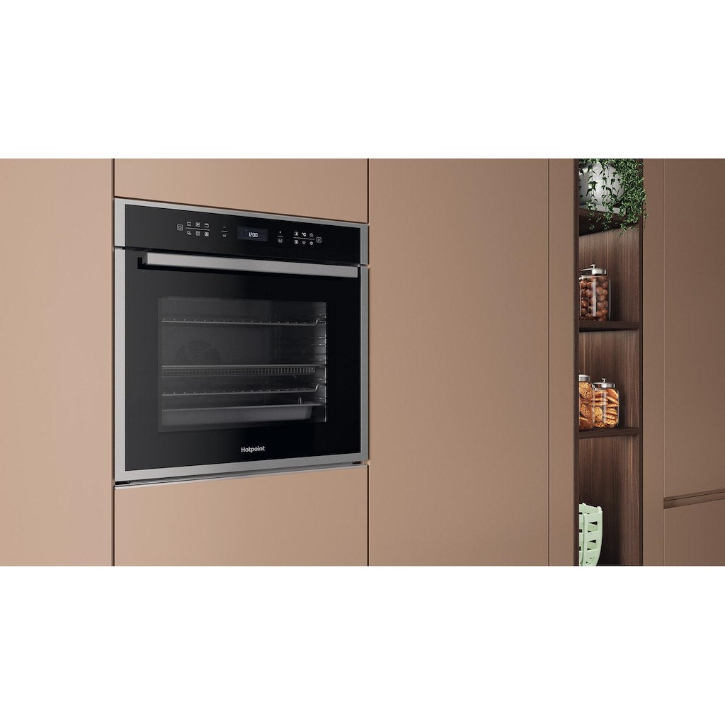 Hotpoint Class 6 ActiveMultiflow HOI68CT0SXUK Electric Single Fan Oven with Air Fry and GentleSteam - Stainless Steel