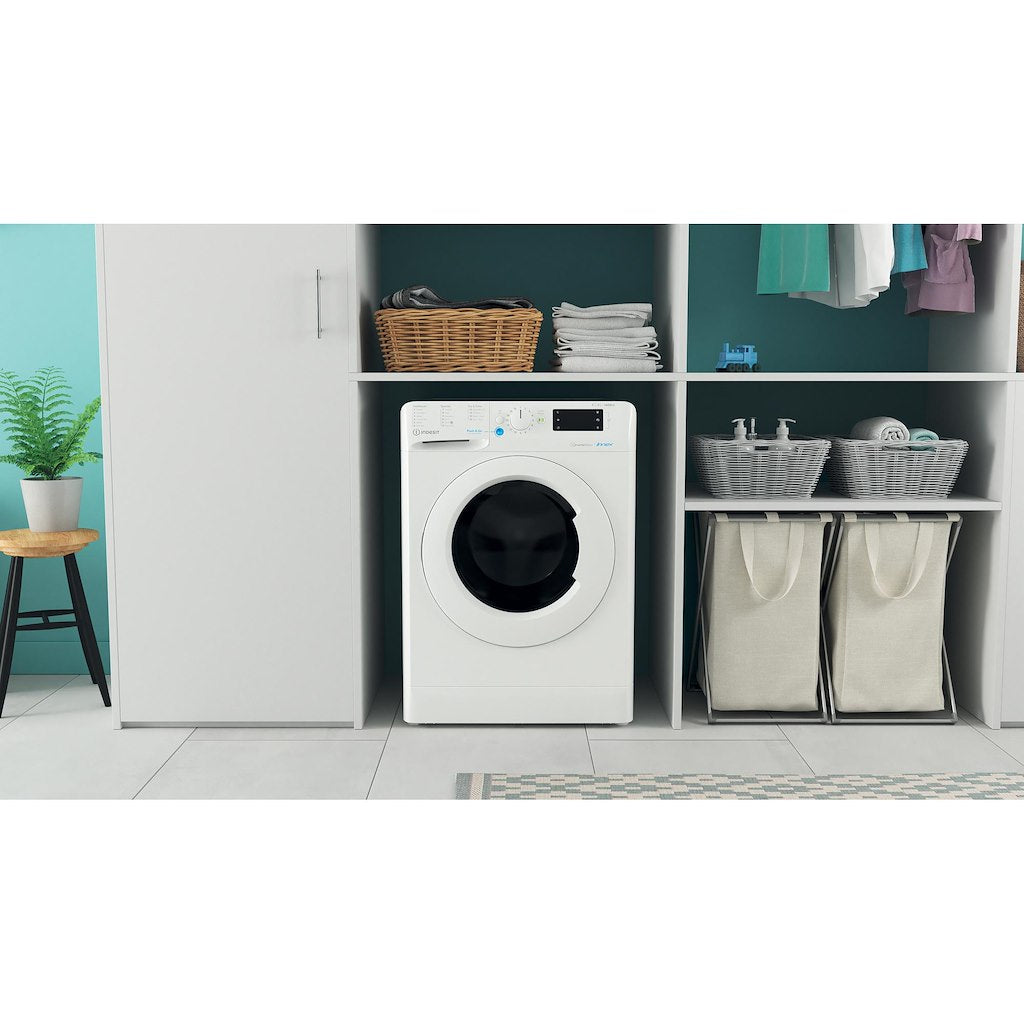 Freestanding washer dryer: 8,0kg - BDE 86436X W UK N