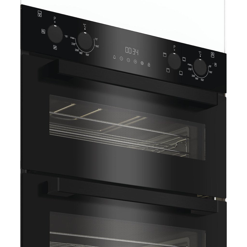Hotpoint DUH 12G1 B Built Under Electric Fan Double Oven - Black