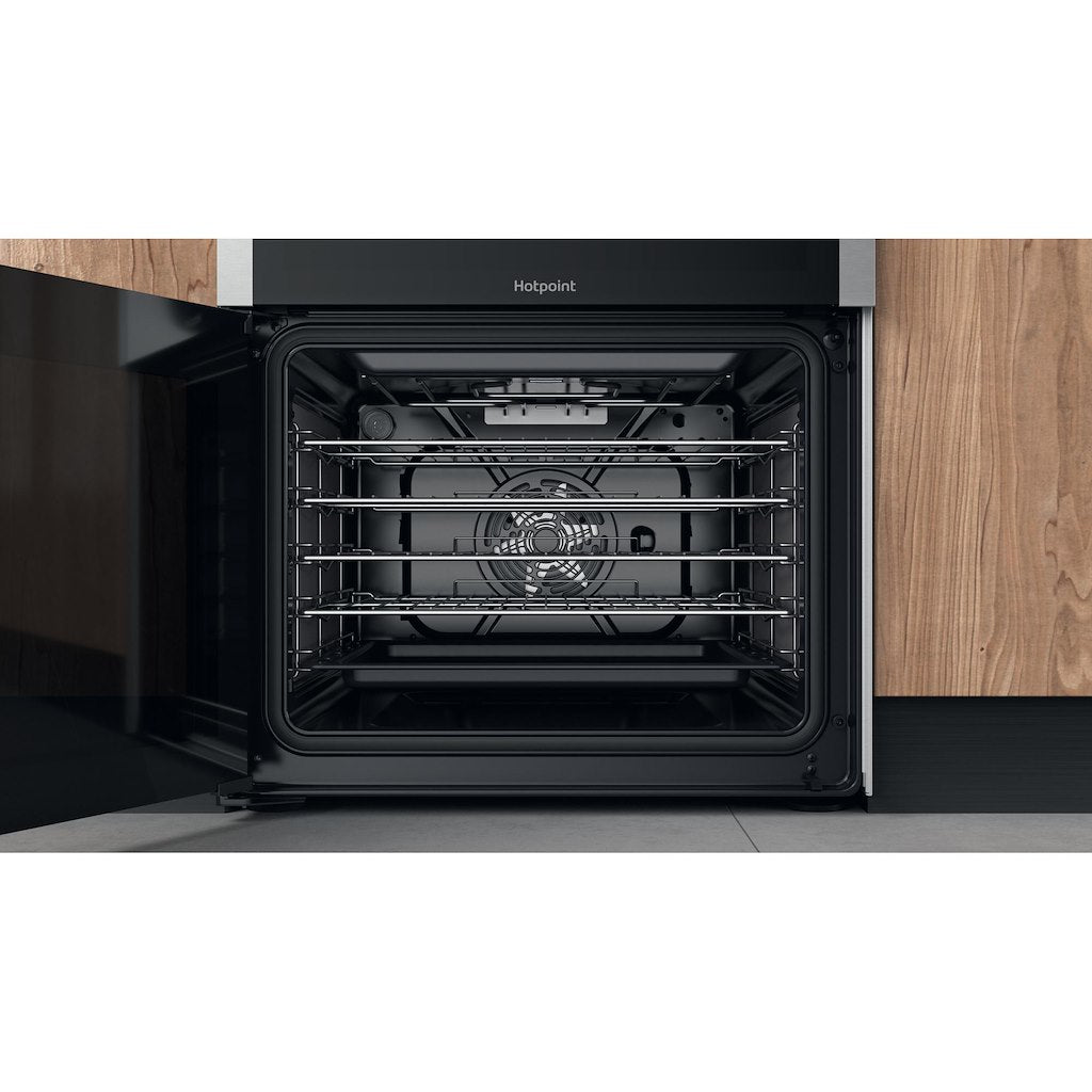 Dual Fuel Double Oven Cooker - Stainless Steel With Two Full Fan Ovens and Steam Function