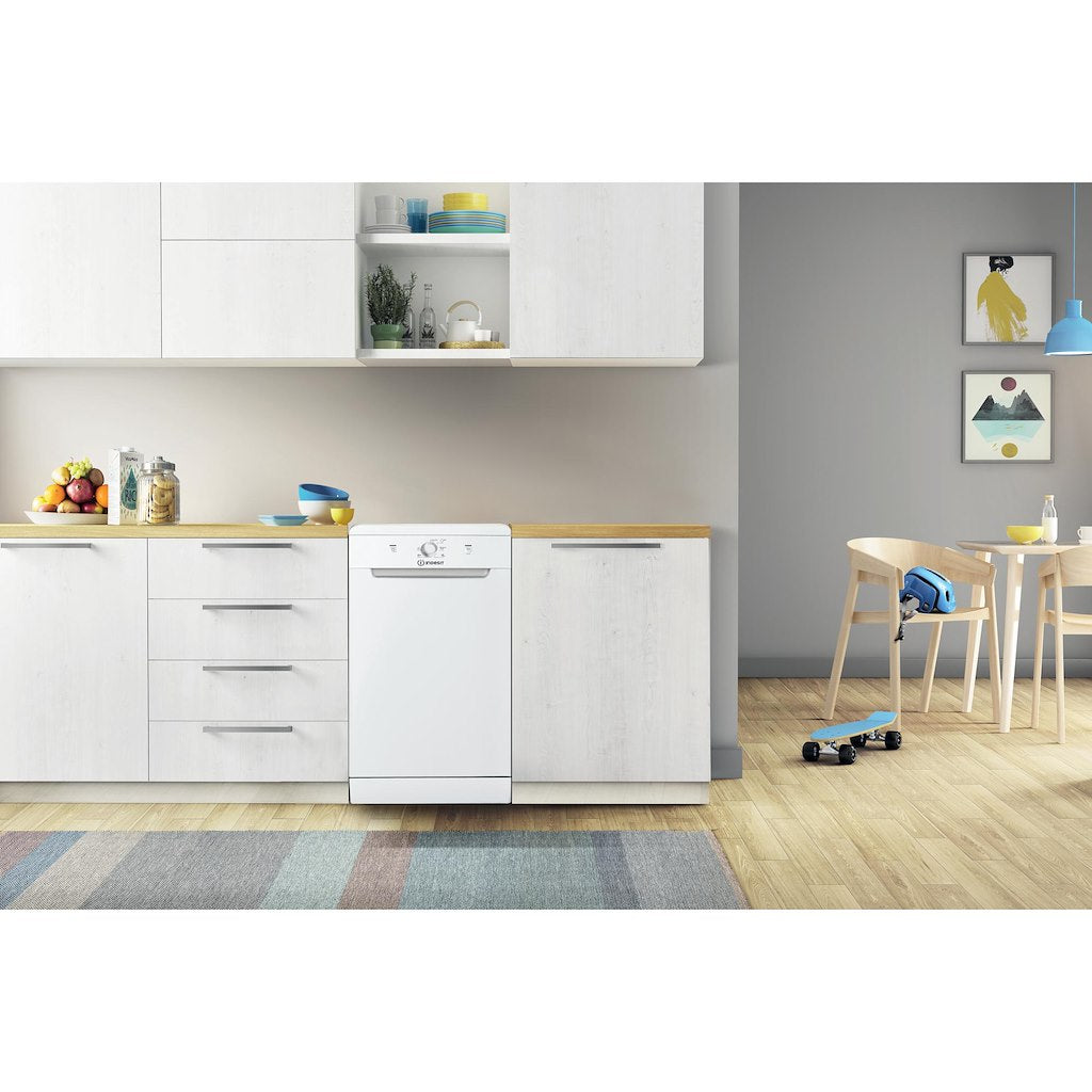 Dishwasher: slim, white colour - DF9E 1B10 UK