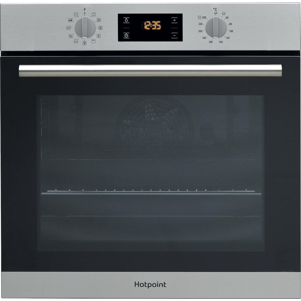 Hotpoint Class 2 MultiFlow Built-In Electric Single Oven - Stainless Steel - Pyrolytic - A+ Rated - SA2 840 P IX