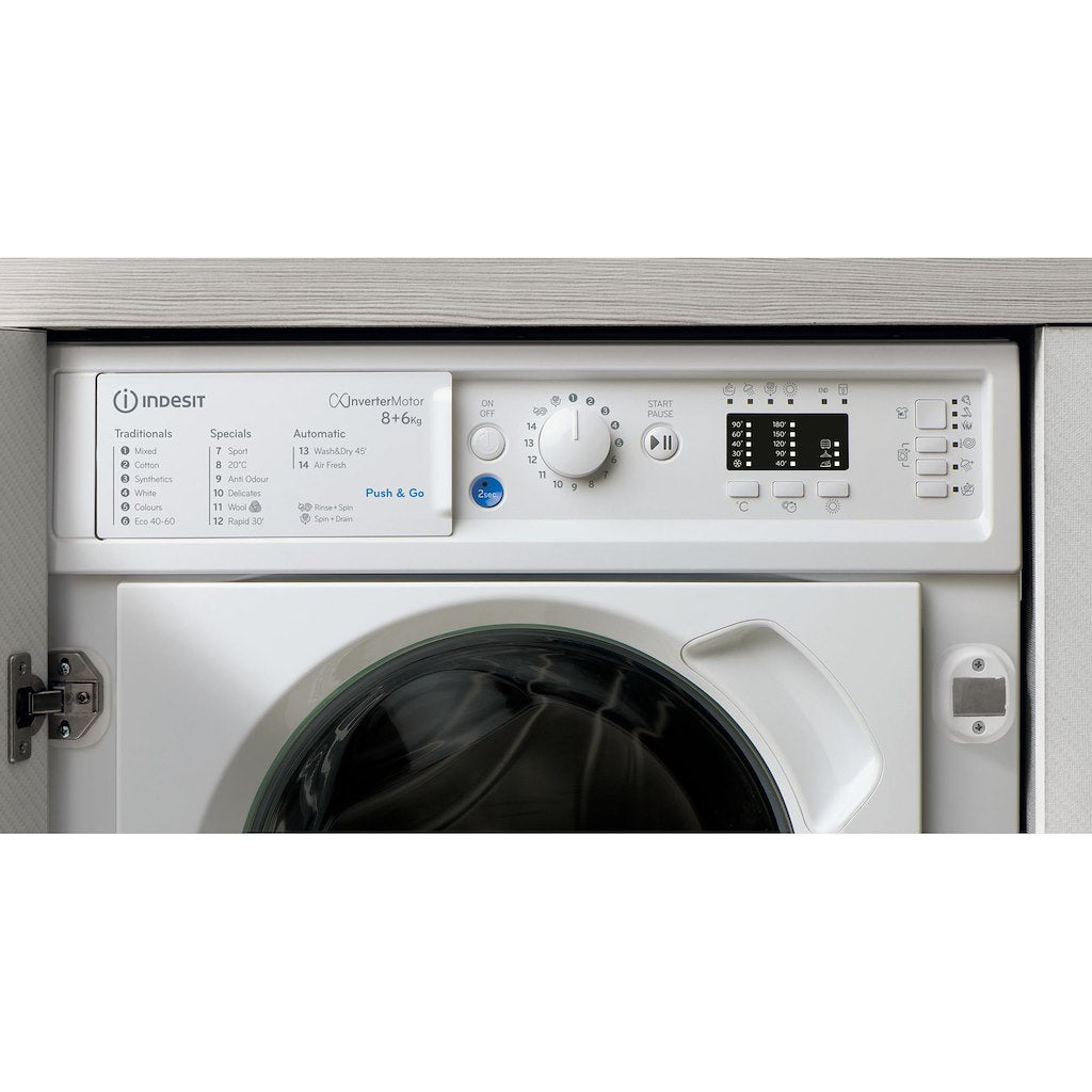 Integrated washer dryer: 8,0kg - BI WDIL 861284 UK