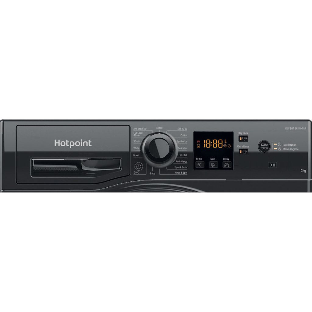 Hotpoint NSWM 963C BS UK N Washing Machine - Black