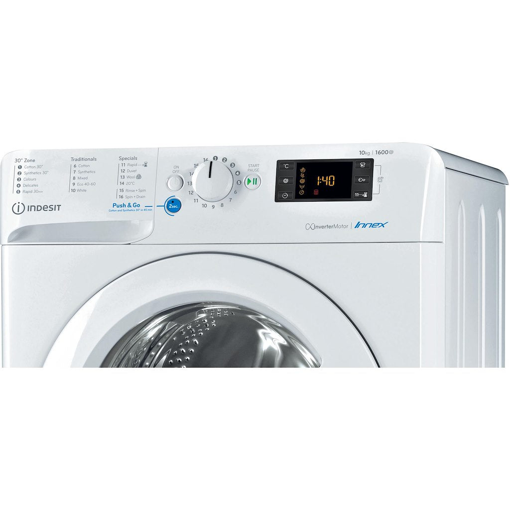 Freestanding front loading washing machine: 10,0kg - BWE 101683X W UK N