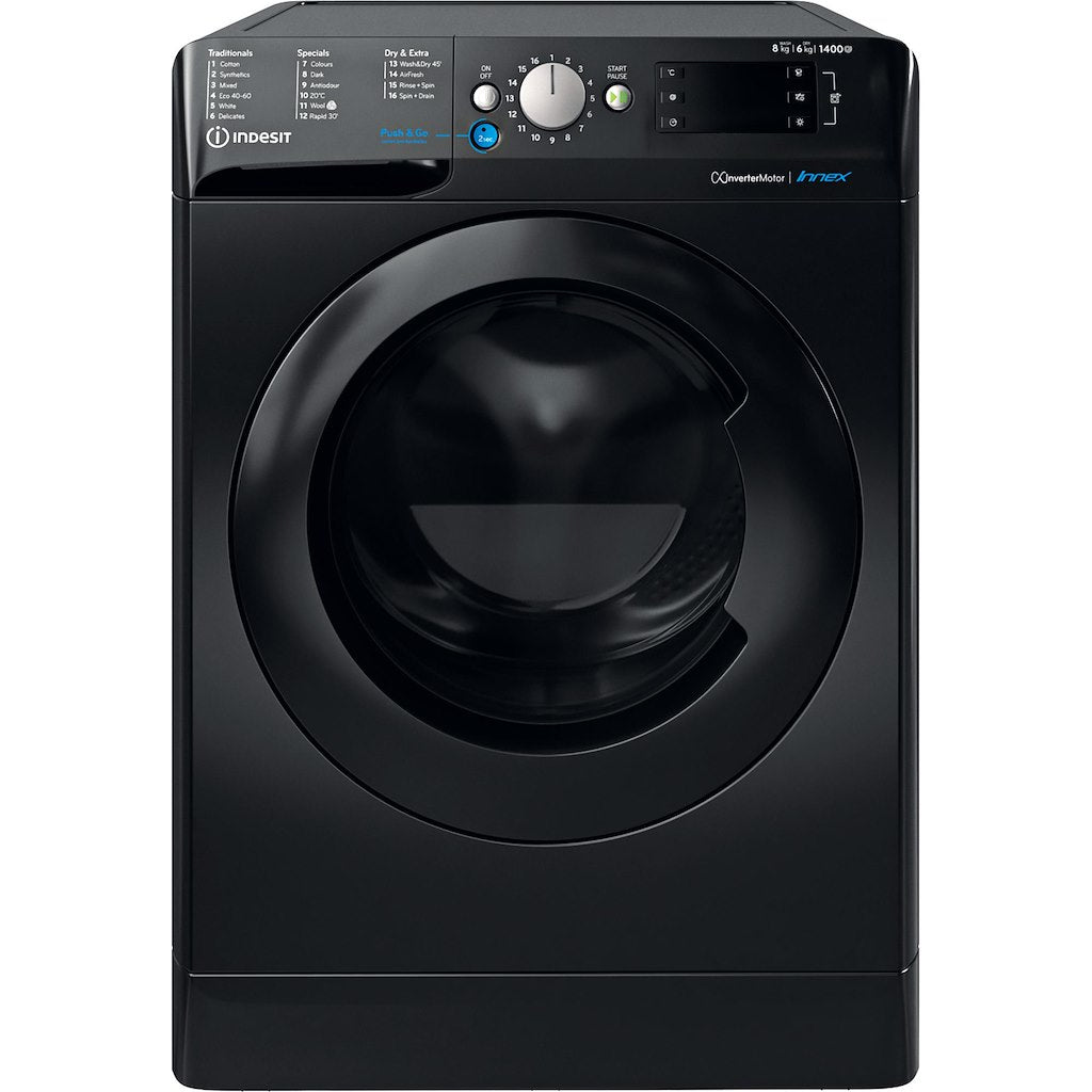Freestanding washer dryer: 8,0kg - BDE 86436X B UK N