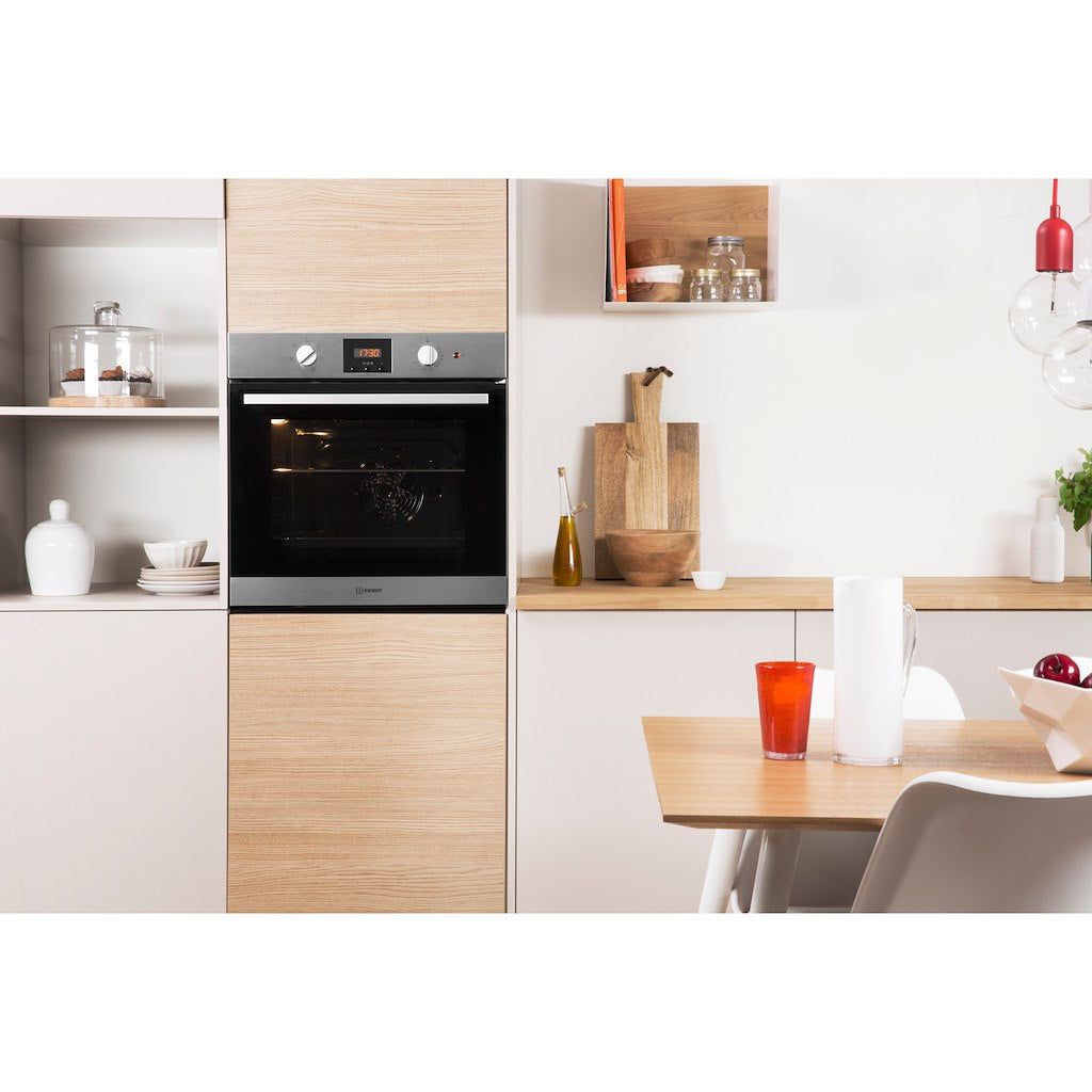 Indesit Aria IFW 65Y0 IX UK Electric Single Built-in Oven in Stainless Steel