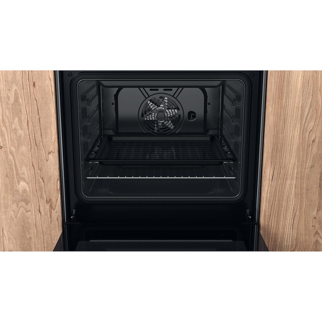 Hotpoint Electric Single Cooker - Stainless Steel - 60cm - A Rated - HS67V5KHX/UK