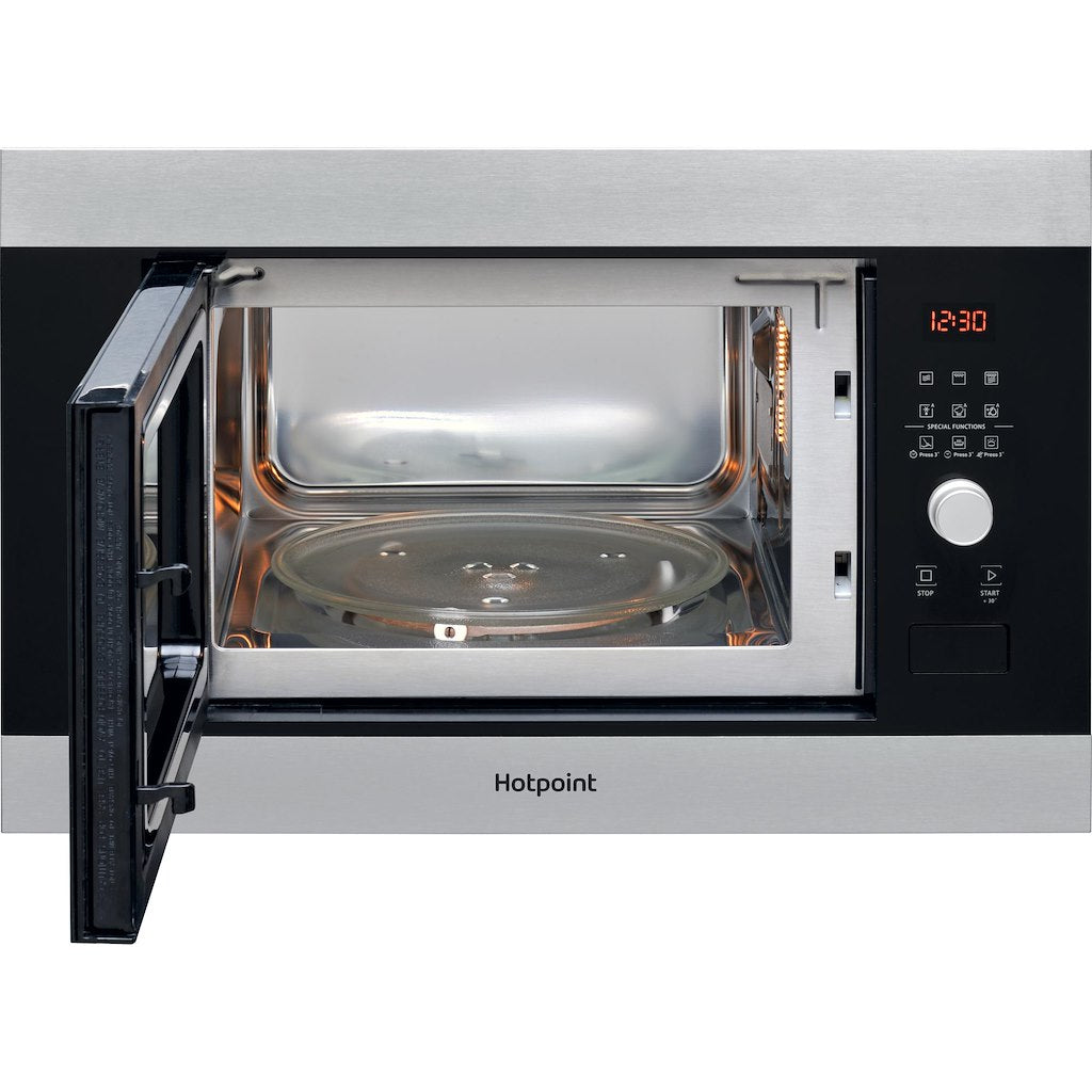 Hotpoint MF25G IX H Built In Microwave with Grill - Stainless Steel