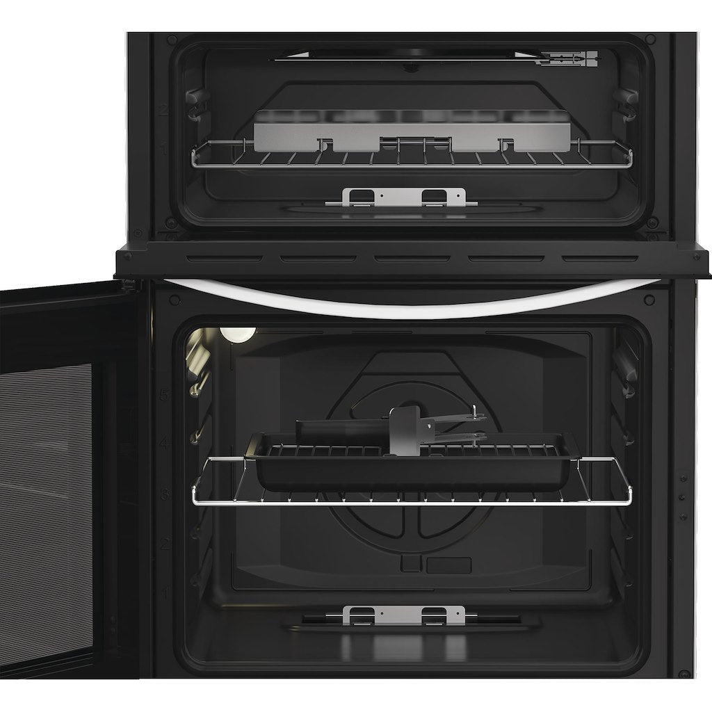 Indesit IDG6GW 60cm Gas Double Cooker - White