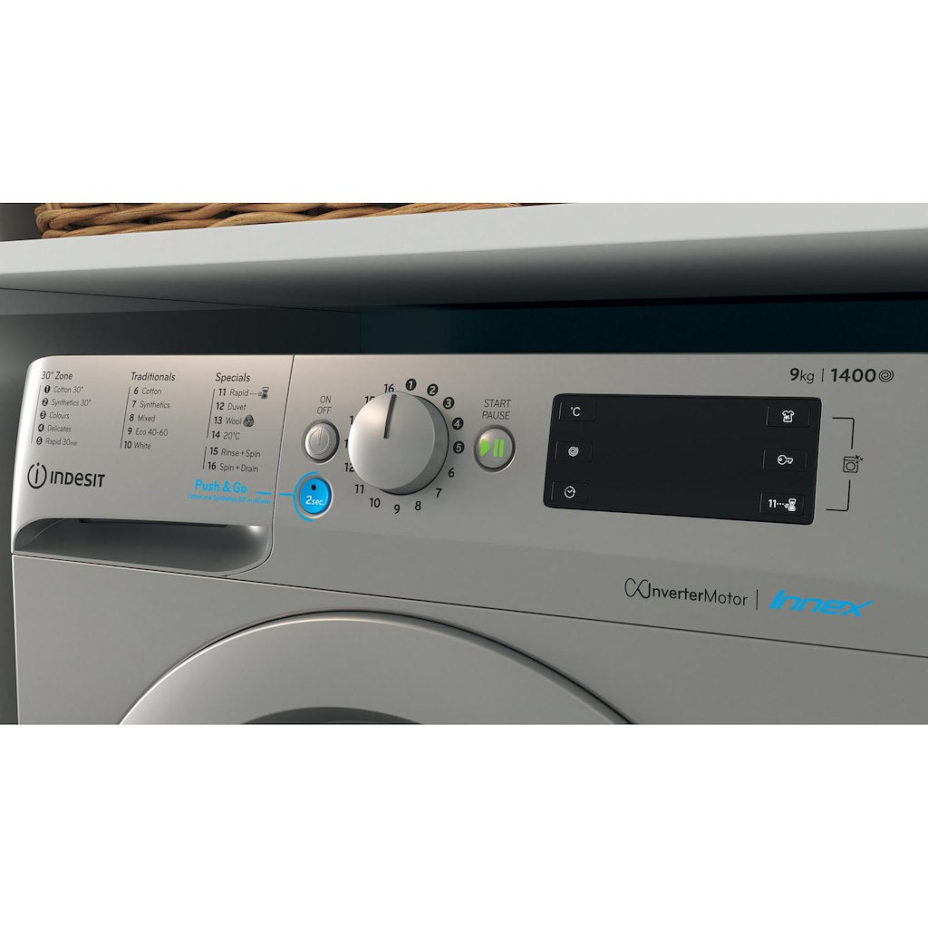 Freestanding front loading washing machine: 9kg - BWE 91483X S UK N