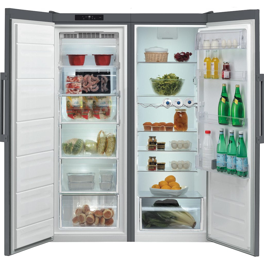 Hotpoint No Frost Tall Freezer - Graphite - Holds 12 Shopping Bags - E Rated - UH6 F2C G