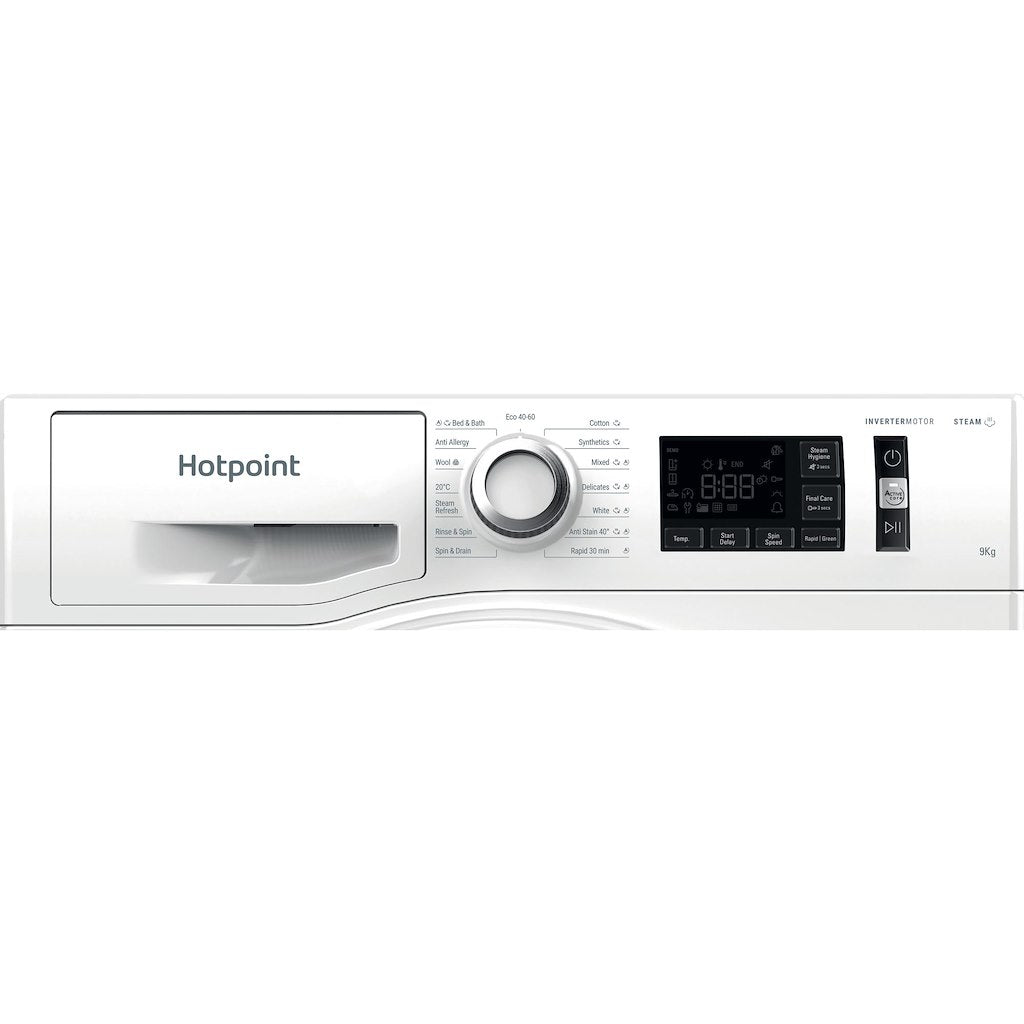 Hotpoint ActiveCare Washing Machine - White - 9kg - 1400rpm - A-20% Rated - NM11 948 WC A UK