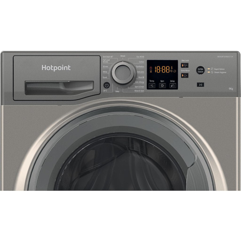 Hotpoint NSWM 944C GG UK N Washing Machine - Graphite
