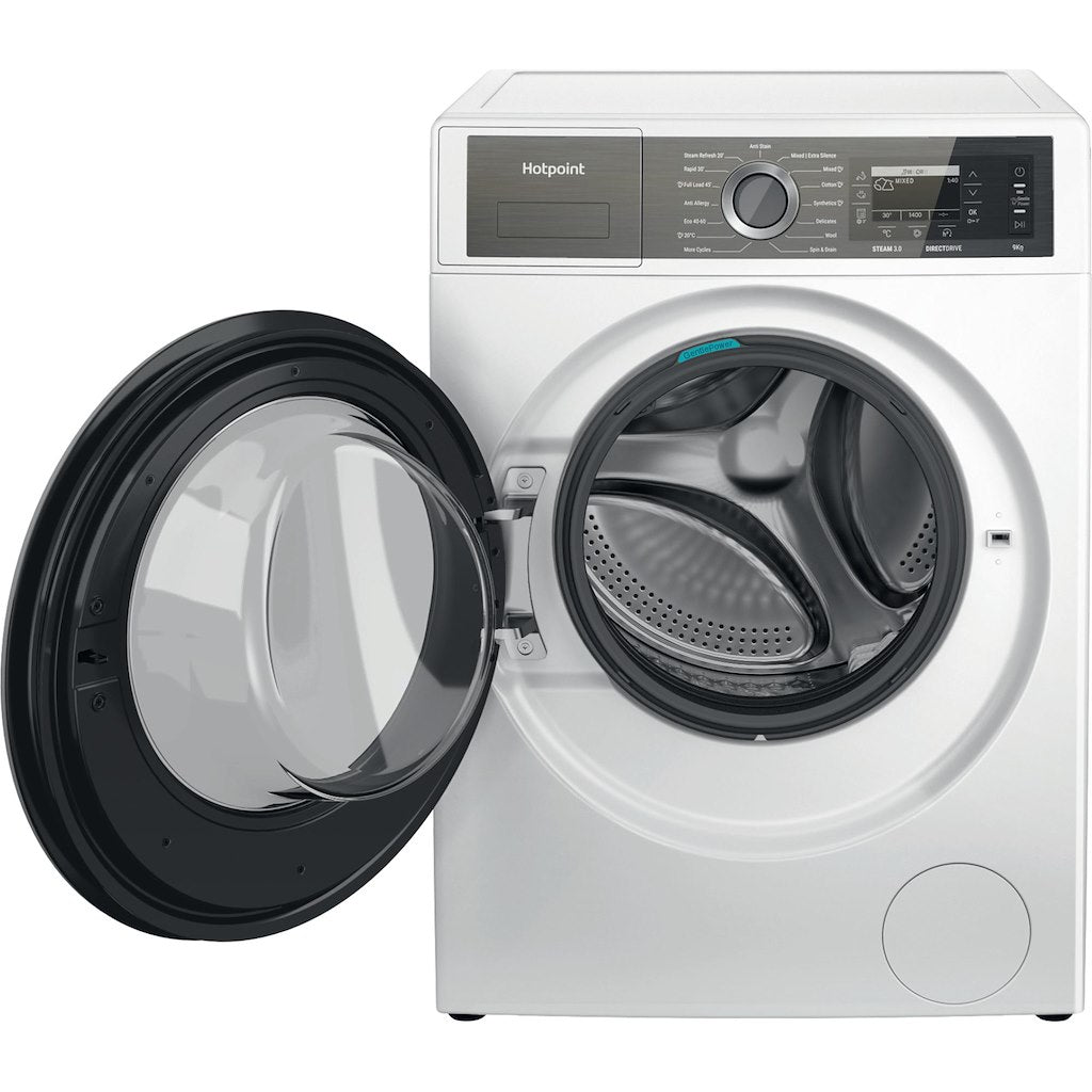 Hotpoint GentlePower Washing Machine - White - 9kg - 1400rpm - A-30% - H7 99 GPOWER UK