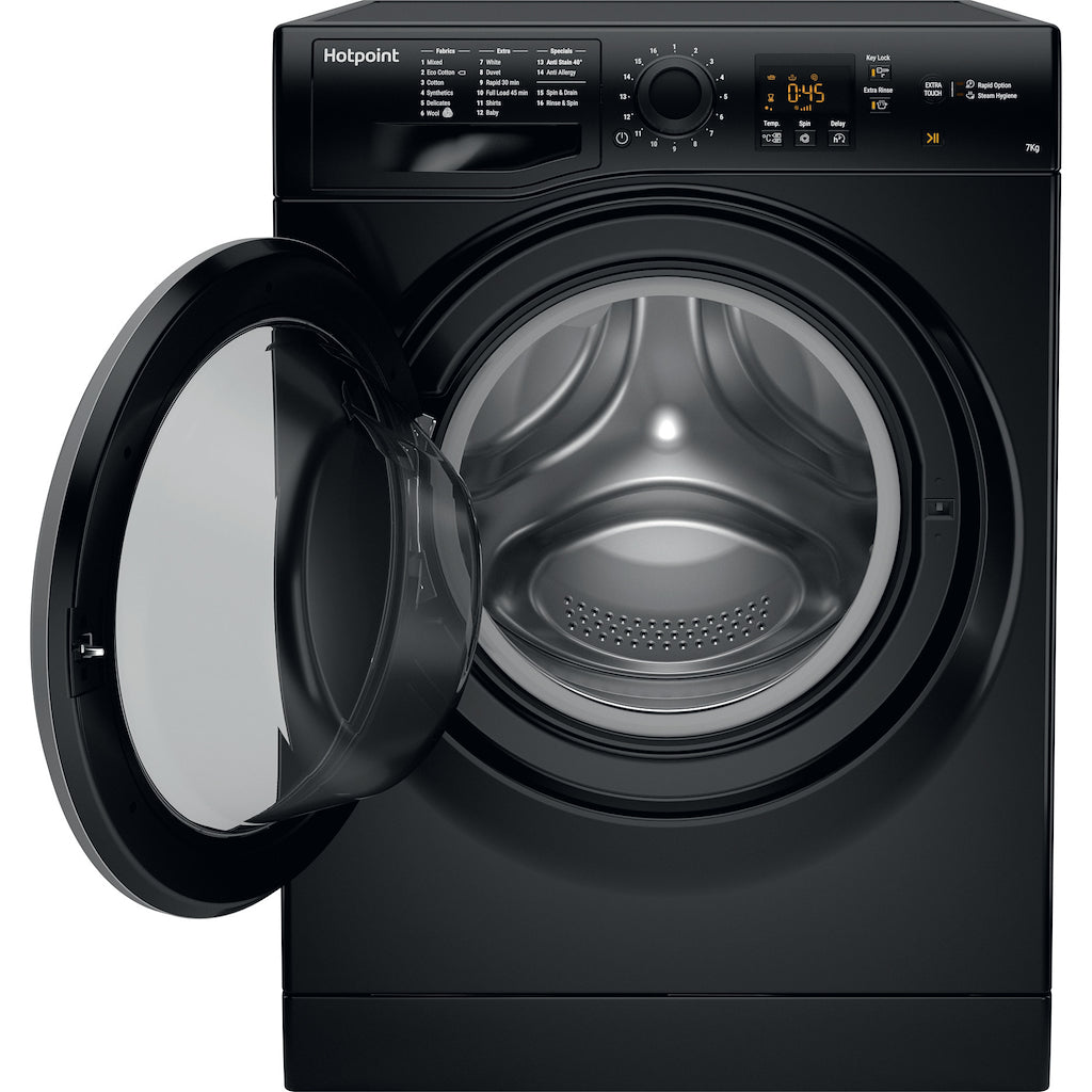 Hotpoint freestanding front loading washing machine: 7kg