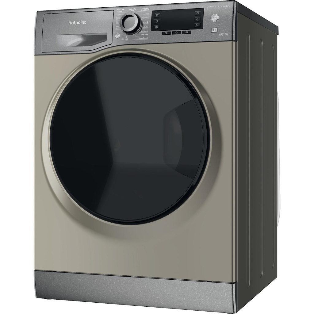 Hotpoint ActiveCare NDD10726GDAUK graphite 10+7kg washer dryer - freestanding