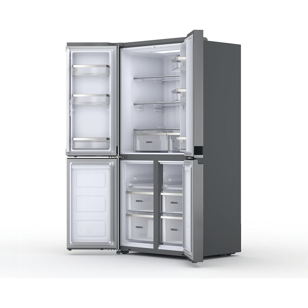 Whirlpool 90cm Total Frost Free 4 Door Fridge Freezer - Stainless Steel - 33 Shopping Bags - E Rated - WQ9 B2L G