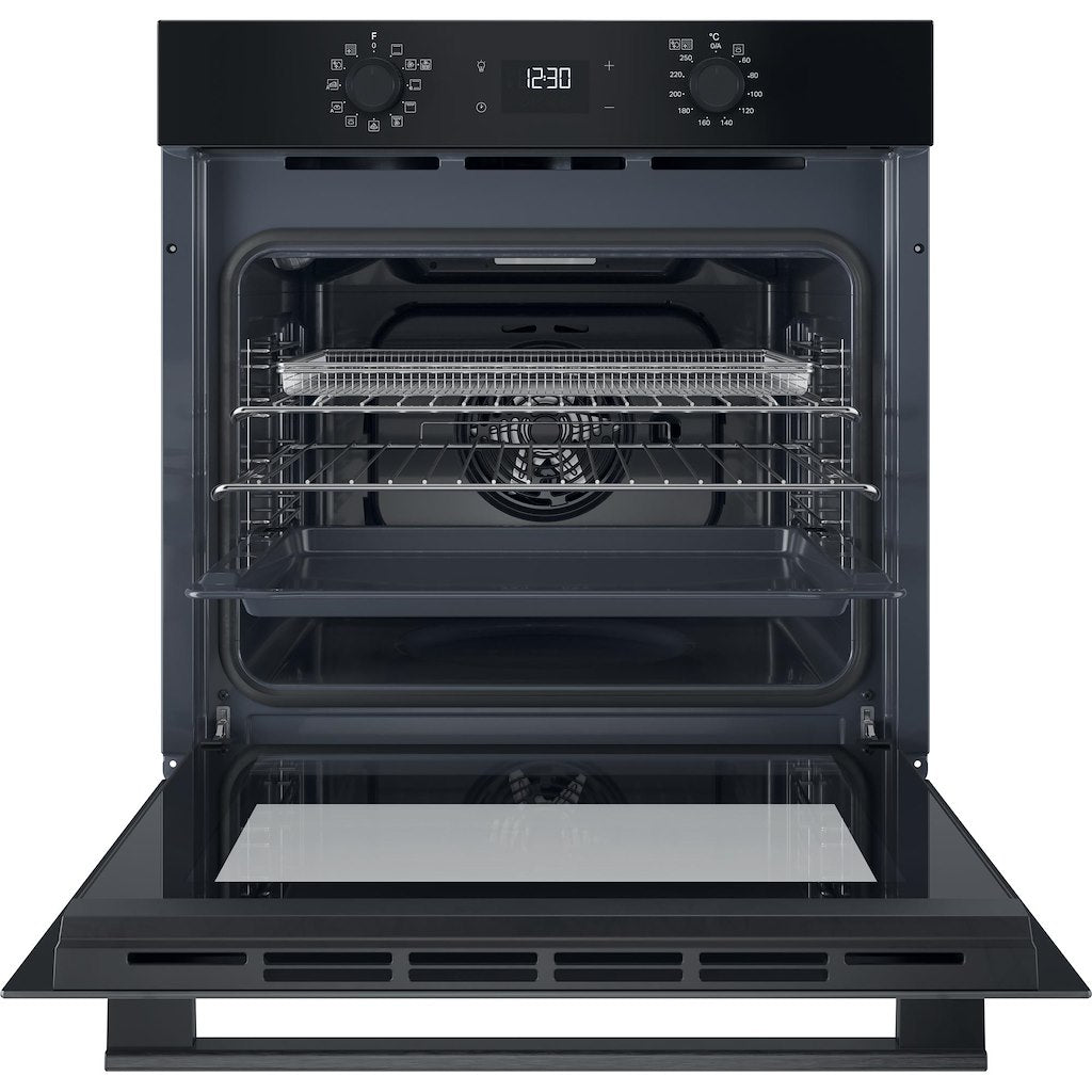 Hotpoint Class 2 Multiflow HO 458CF B UK Single Electric Fan Oven with Air Fry - Black