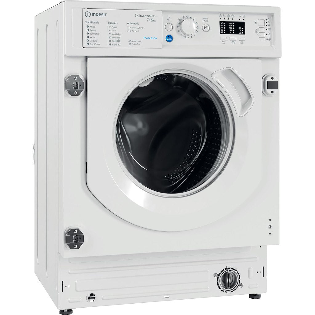 Indesit Push&Go BI WDIL 75148 UK 7kg Integrated Washer Dryer