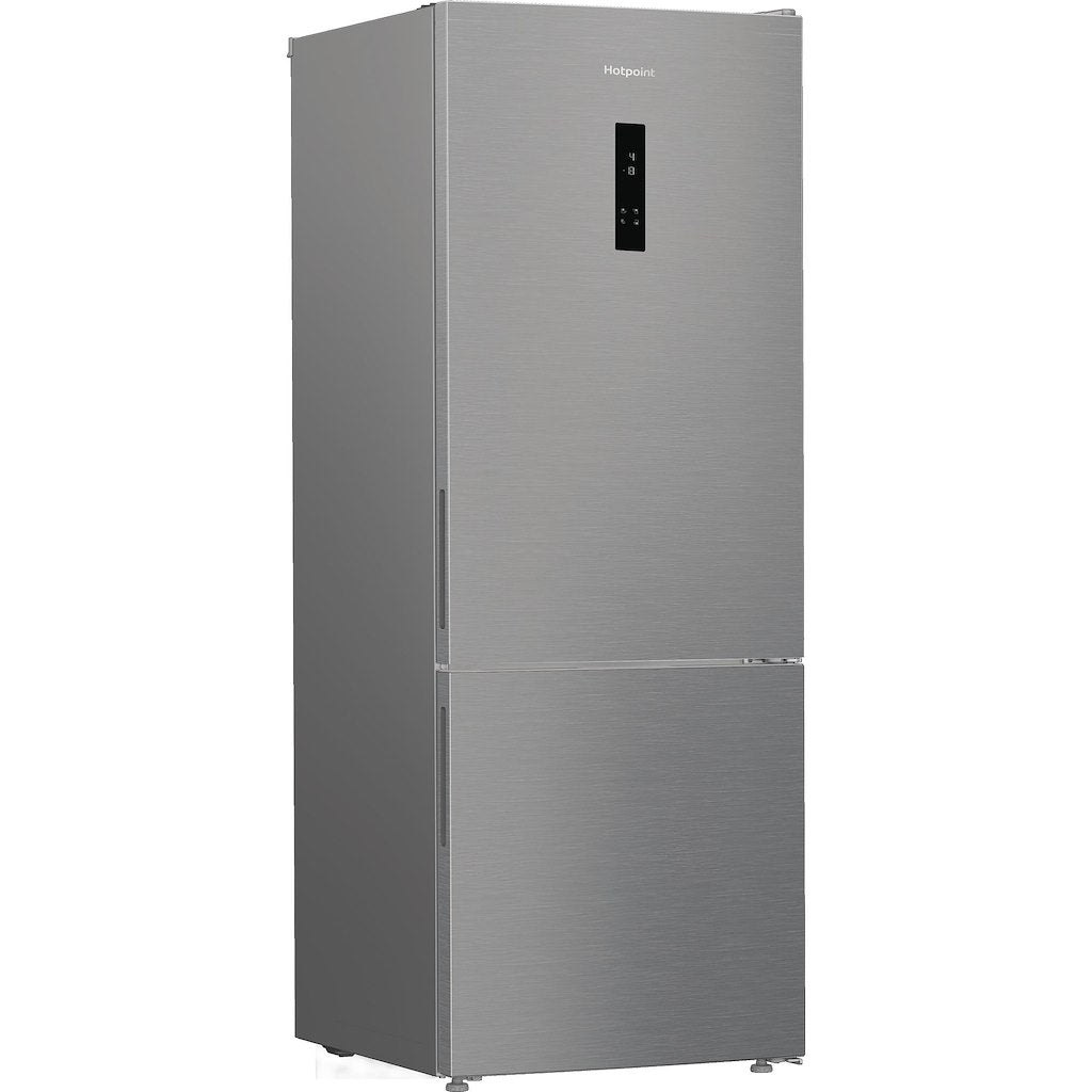 Dual No Frost 2 Door XL Fridge Freezer with Even Flow- Titanium Inox - 70CM - 490L
